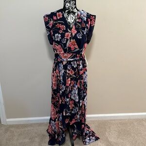 Eliza J floral high low dress